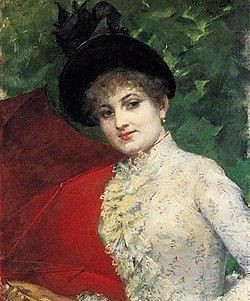 Félix Resurrección Hidalgo – La Parisienne (1889) 